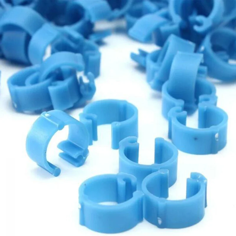 100 Pcs Vogel Ente Henne Huhn Papagei Taube Bein Band Clips Geflügel Ringe