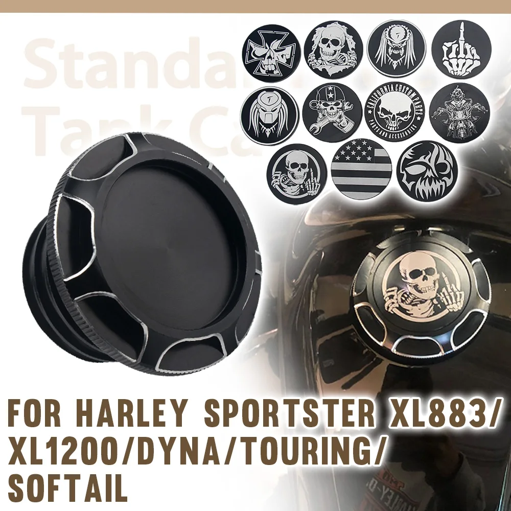 

Для Harley Davidson Sportster XL 1200 883 Dyna Softail Fatboy Touring Road King Мотоцикл Череп Декор Крышка Крышка топливного бензобака
