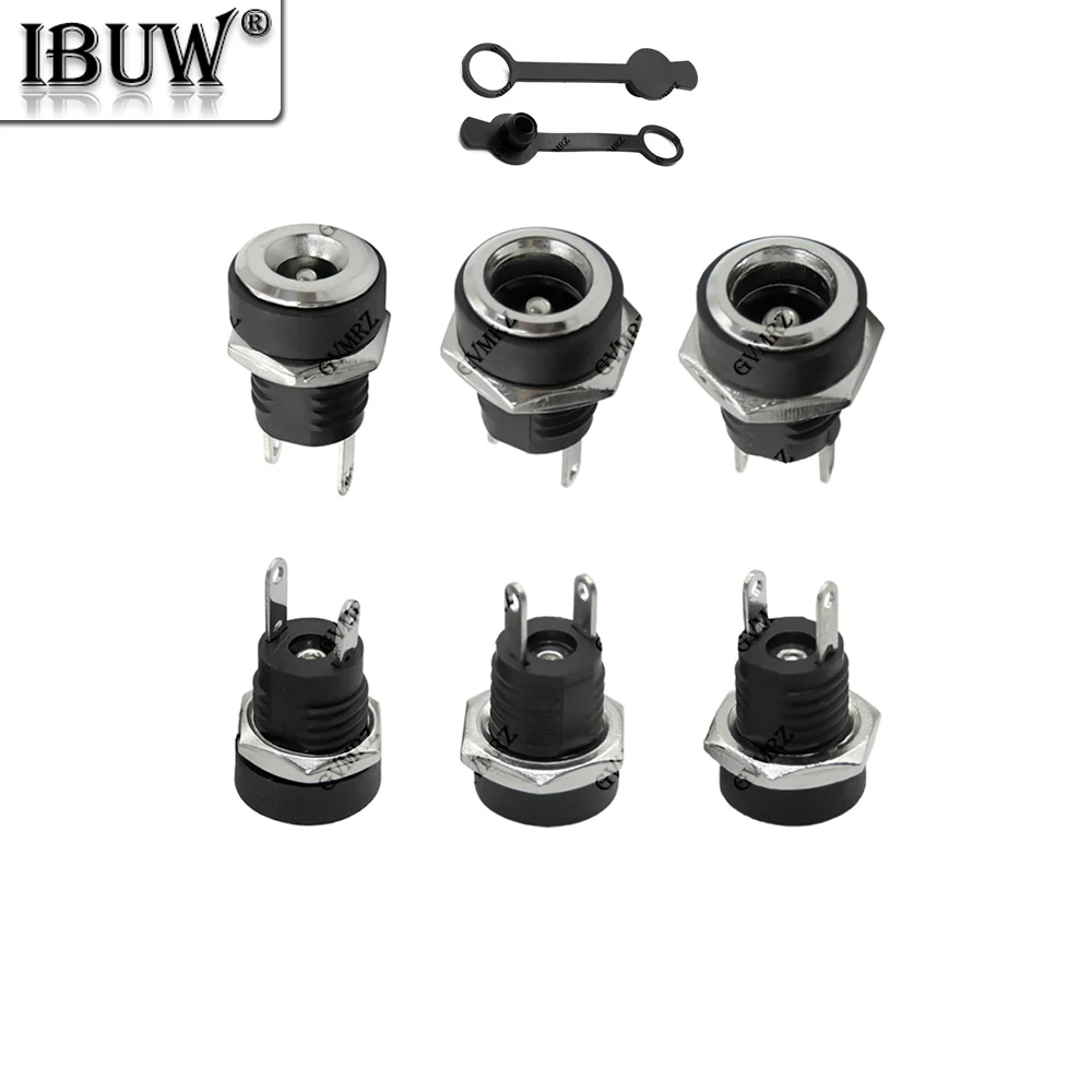 10PCS DC-022B 5.5 mm x 2.5mm 3A 12v for DC Power Supply Jack Socket Female Panel Mount Connector DC022B Connector 5.5 mm x 2.1mm