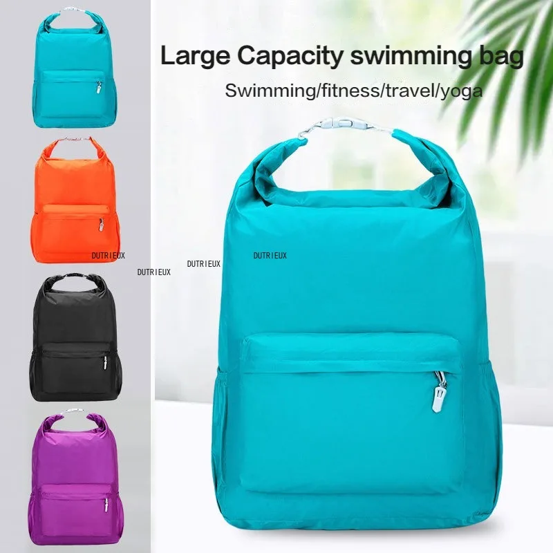 Swimming Waterproof Dry Bag Double Straps Rafting Sports Kayaking Canoeing Swimming Bag Travel Kit Backpack Storage Bag