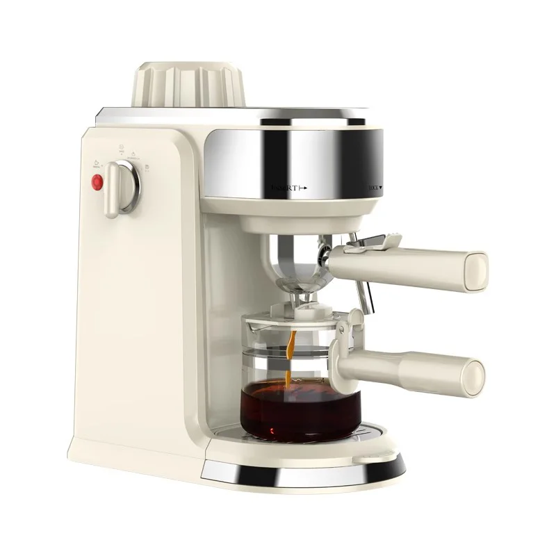 That iron coffee machine is a small household fully semi-automatic Italian concentrated milk frothing steam commercial drip pres