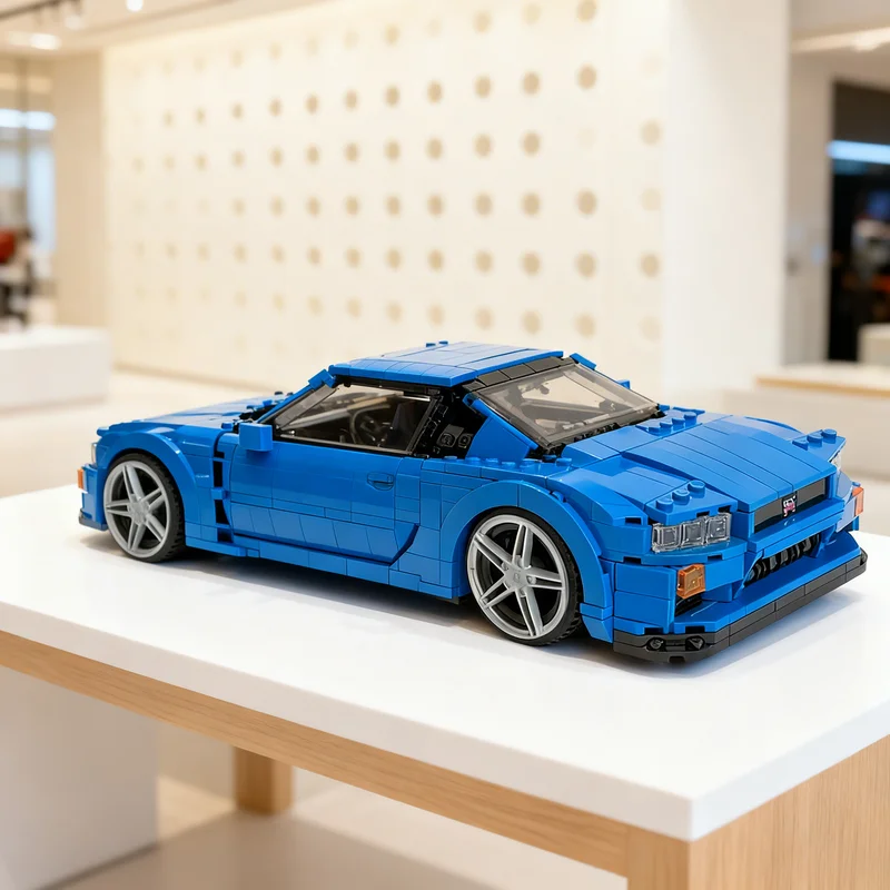 

1459pcs MOC Nissan Skyline GTR R34 Creator Expert Model Building Blocks Creative DIY Gift Display Decor Assemble Premium Adult