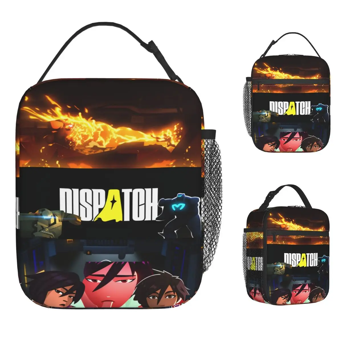Dispatch Game Lunch Bag For Women Print Lunch Box Aesthetic Picnic Cooler Bag Convenient Waterproof Thermal Lunch Bags