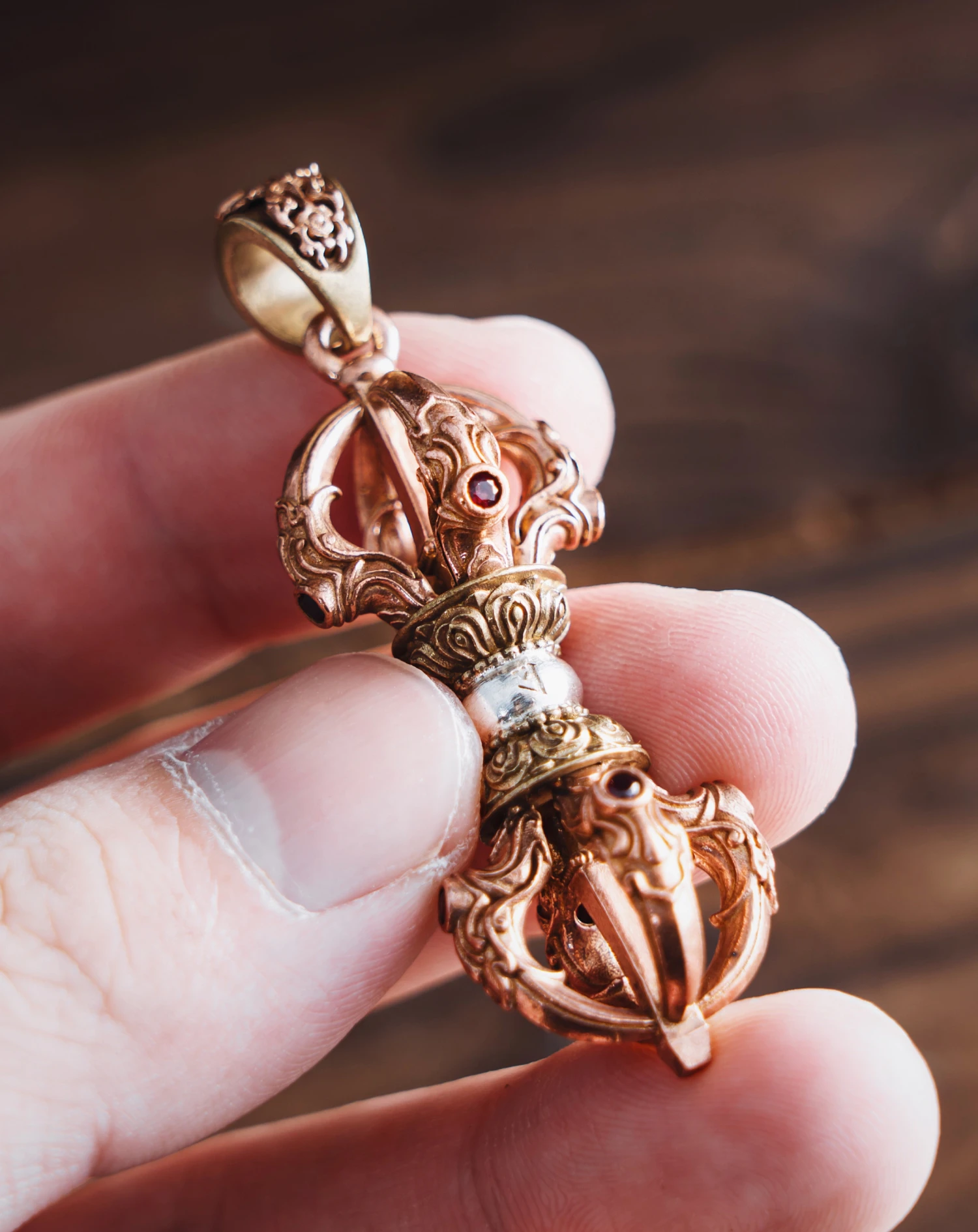 Men Accessories Hk - COPPERTIST.WU Vajra Pestle Pendant for Necklace,