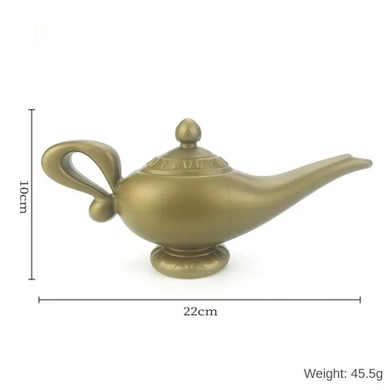 Plastic Costume Props Aladin Lamp Halloween Christmas Panto Lamp Shape Tea Pot Cartoon Genie Lamp Home Party Ornament