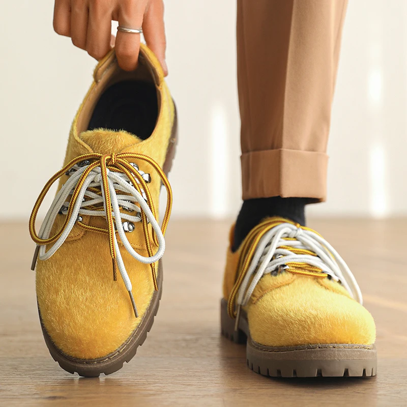 

Модная новая брендовая нишевая и модная брендовая дизайнерская мужская повседневная обувь на плоской подошве с круглым носком и шнуровкой с неглубоким носком