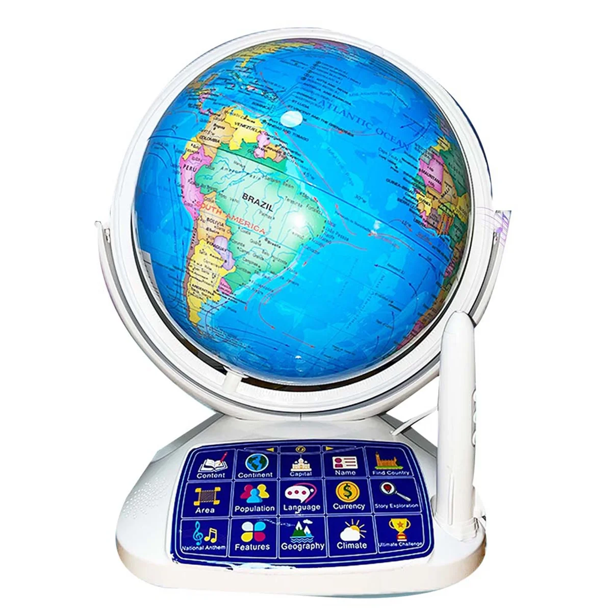 AR Globe for Kids Education Talking Interactive Globe Early Childhood Learning Built-in Constellation Light