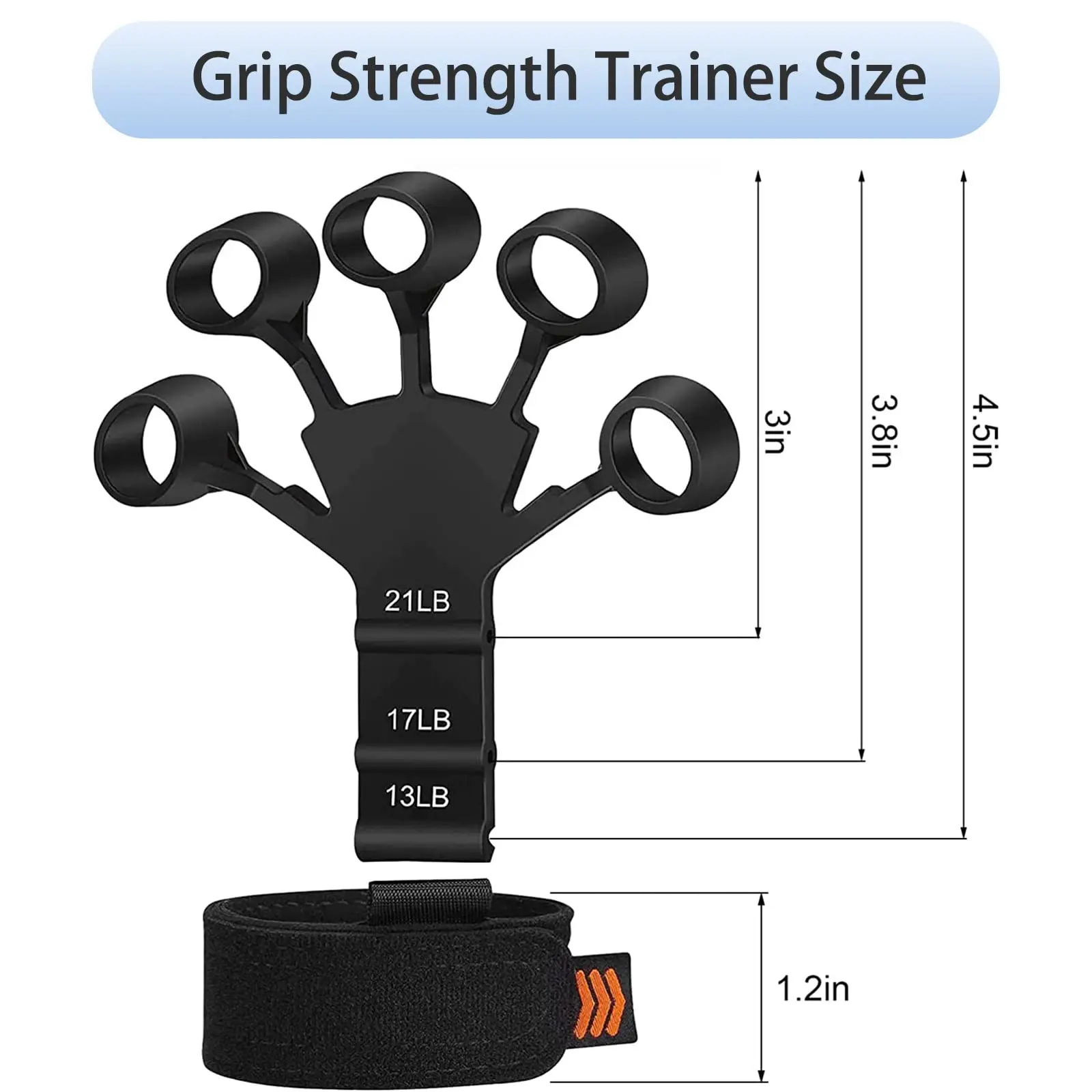 Finger Gripper Finger Exerciser Guitar Finger Exerciser 6 Resistant Levels Recovery Physical Tools Hand Strengthener For Patient