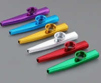 Beginner Flute Metal Kazoo Lightweight Portable Woodwind Instrument For Music Lovers Simple Design Easy To Play
