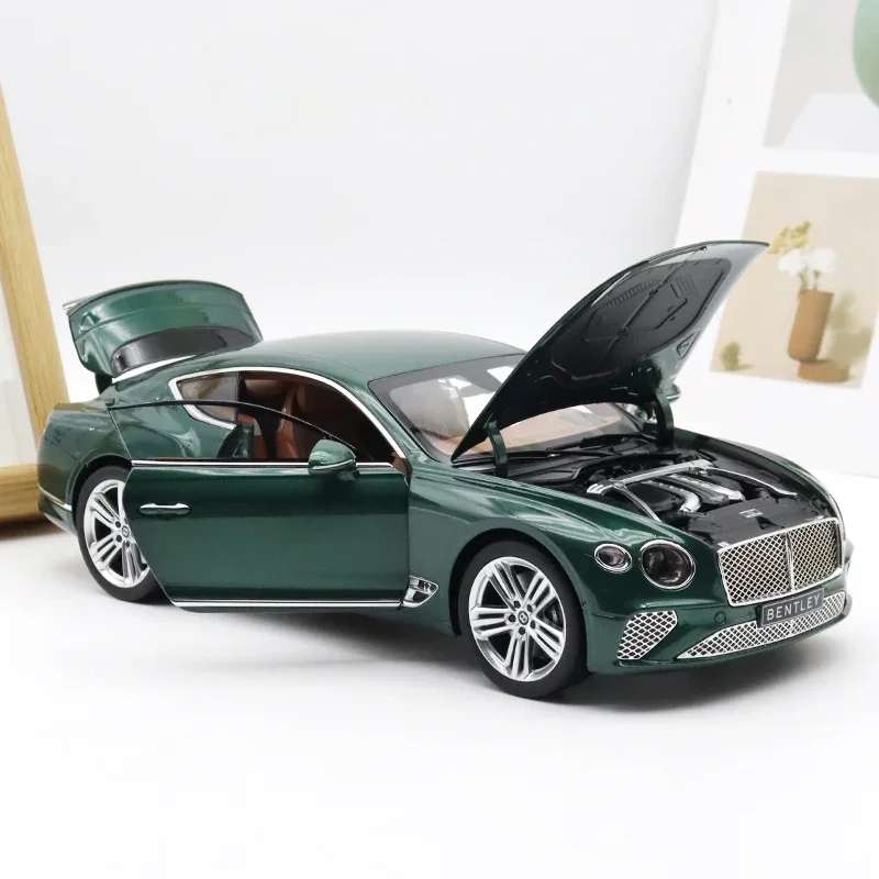 1:18 Bentley Continental GT Norev original totalmente aberto eixo de compressão de liga modelo de simulação em miniatura, decoração para adultos, brinquedo de menino