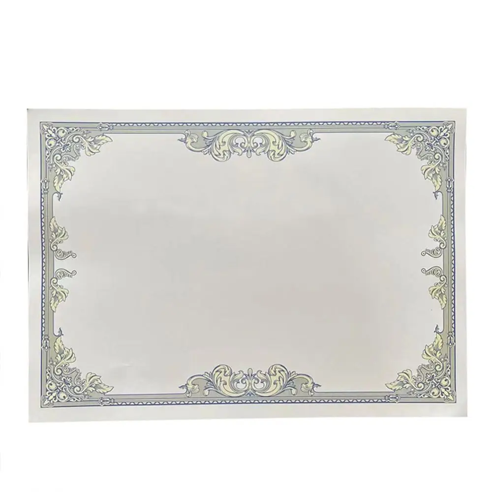 

10 Sheets Plain Inner Page A4 Certificate Inner Page Competition Award Diploma Cardstock Paper Ceremony Blank