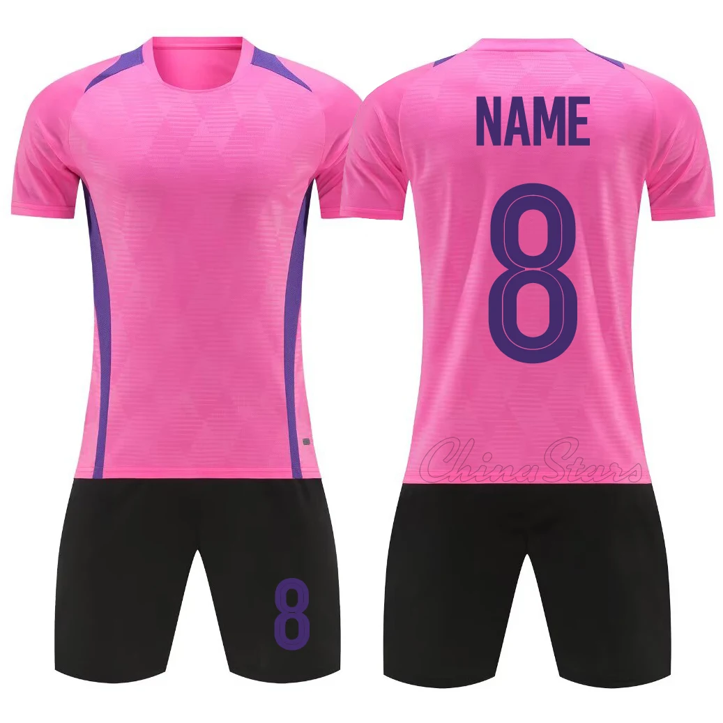 Hot Sale Soccer Jersey For Teams Wholesale Player Version Football Jerseys For Men Custom Purple Blue Pink Youth Soccer Uniforms