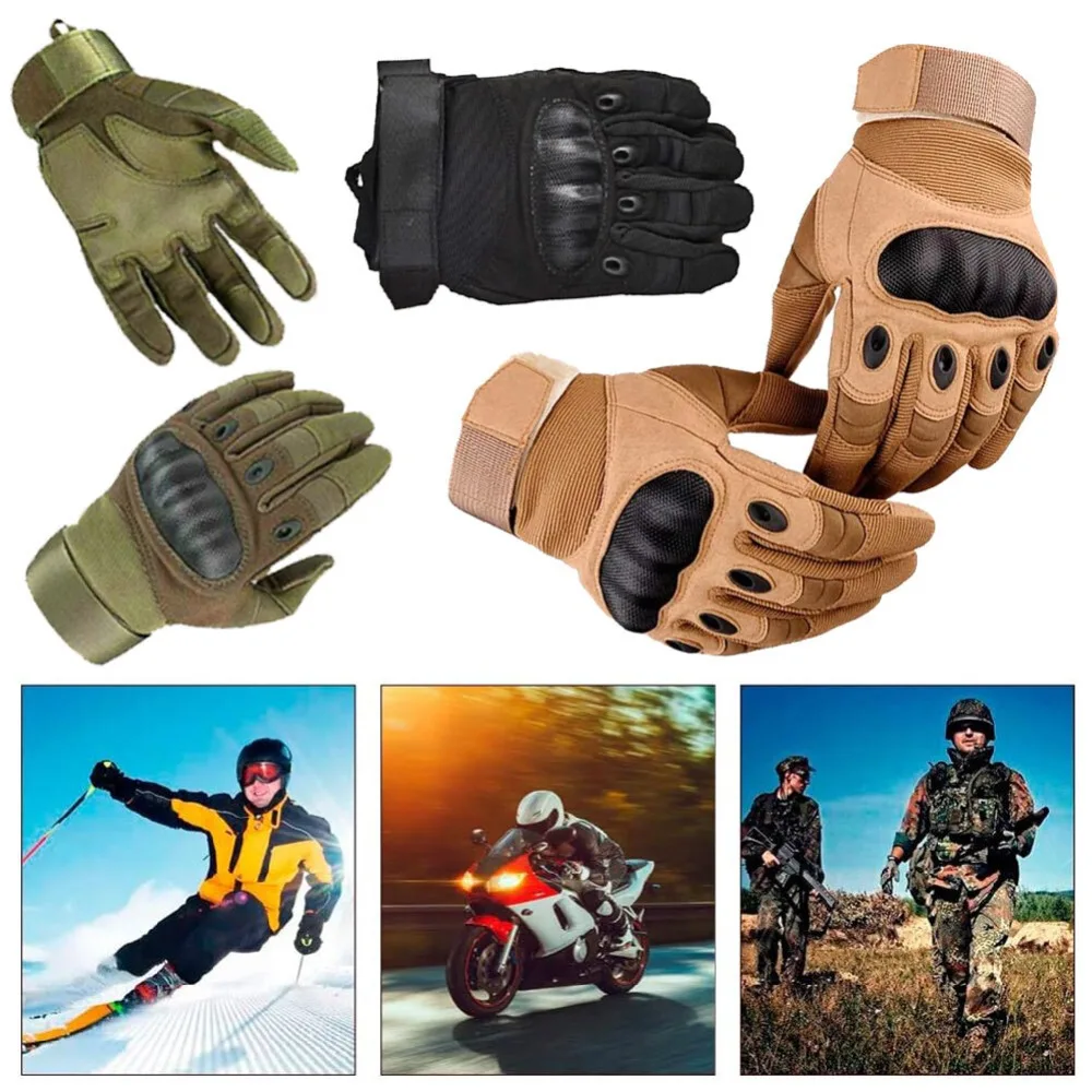 

Men Motorcycle Gloves Touch Screen Riding Gloves Hard Knuckle Tactical Gloves