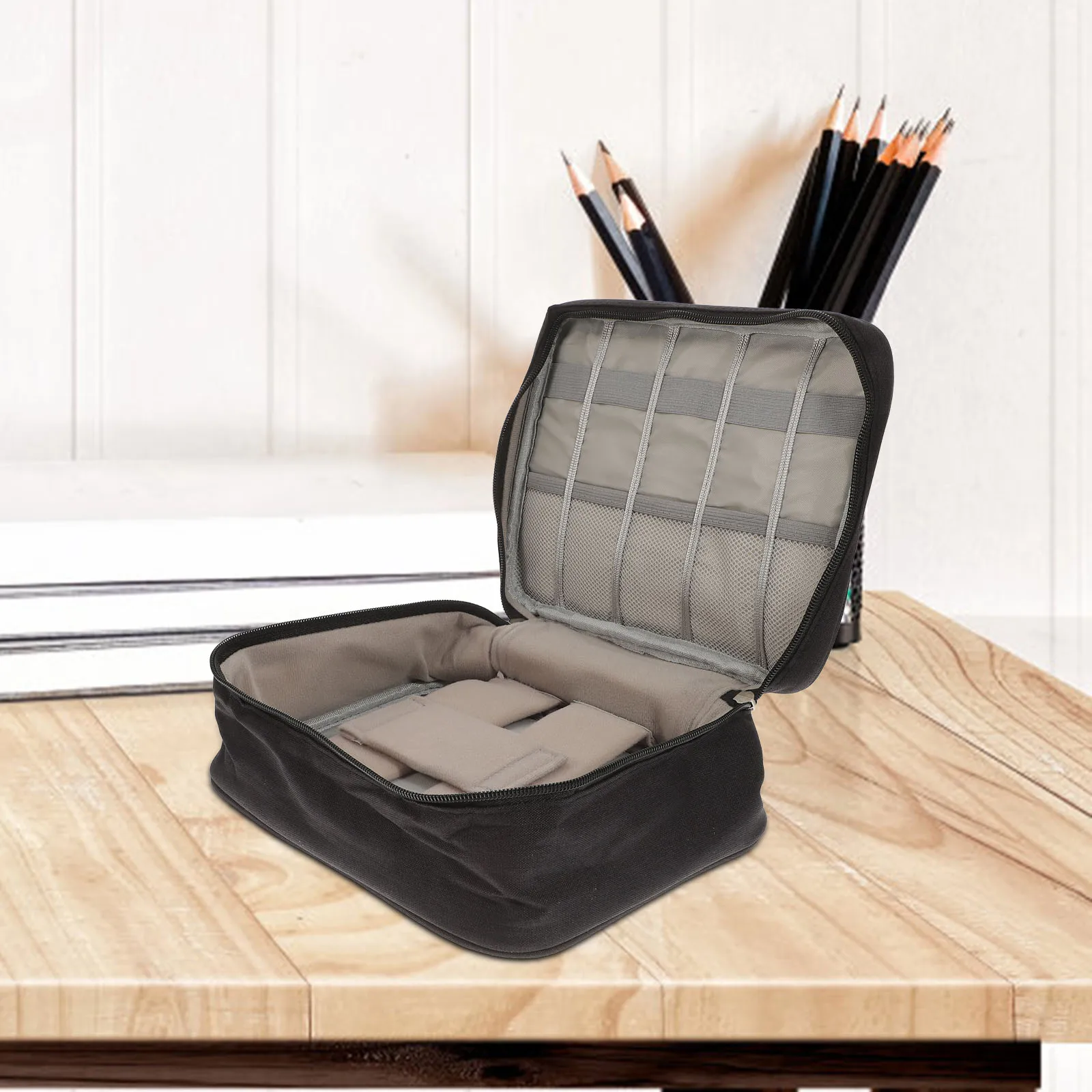 

Digital Accessory Organizer Bag Lightweight Foldable Electronics Storage Pouch For Power Bank Cable Watch Cord Travel