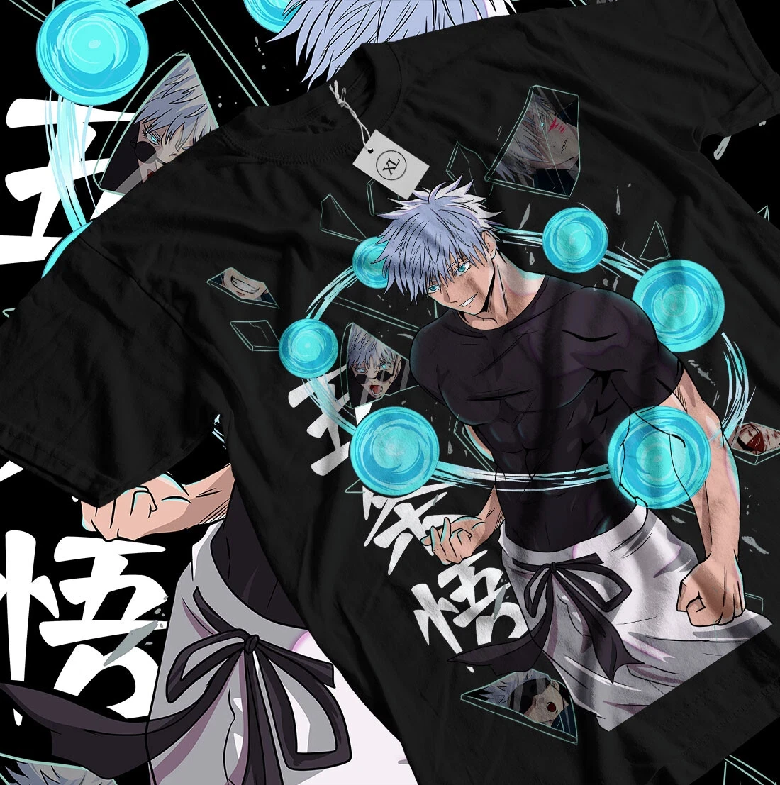 2026 Sommer Jujutsu Kaisen Anime Satoru Gojo Bedrucktes Lockeres Kurzarm-T-Shirt aus Reiner Baumwolle für Kinder Trendiges Unisex Casual Y2k