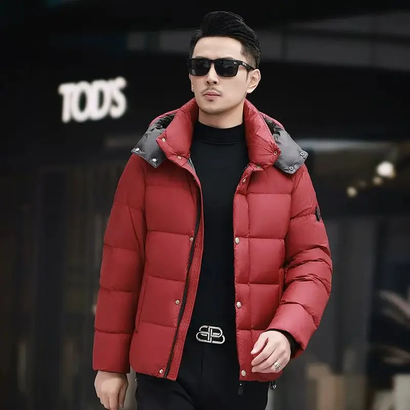 New High Quality Men Luxury Short Down Coats Mens Winter Warm Jacket Duck Down Men's Lightweight Padding Casual Man Sack