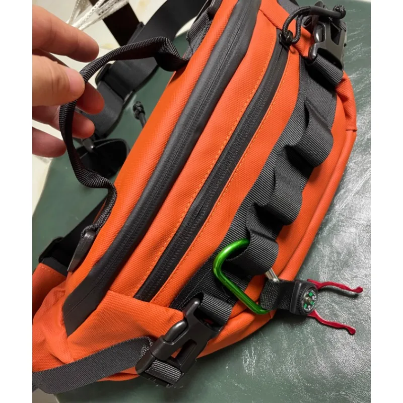 

Waterproof Lure Fishing Waist Pack Outdoor Sports Crossbody Bag for Multi Functional Running Gym Support Locking Buckle