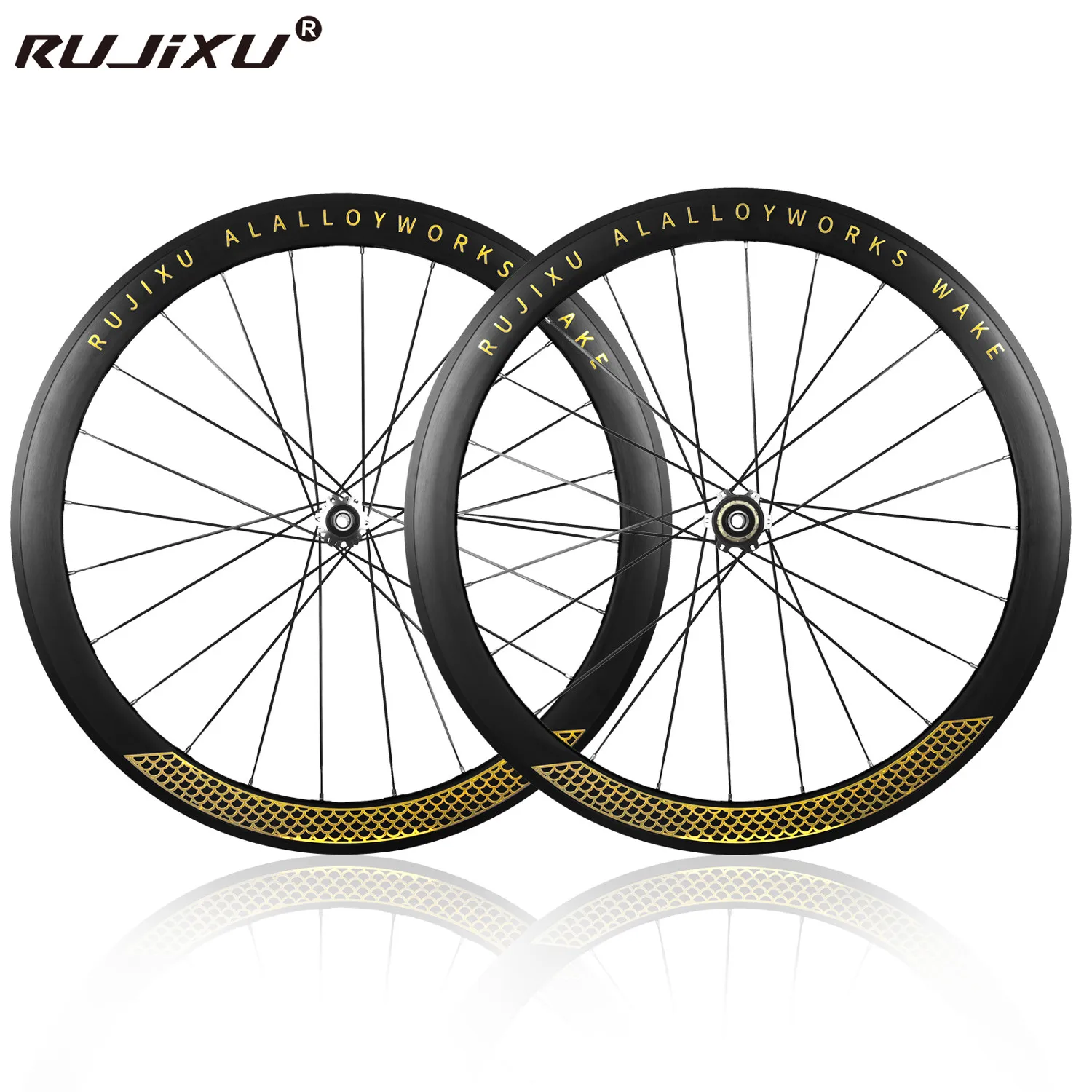 Road Bike Wheels Superlight 700 C30/ 40/50mm Aluminum Alloy Clincher Rim Thru Axle Center Lock Disc Brake Elite Bicycle Wheelset