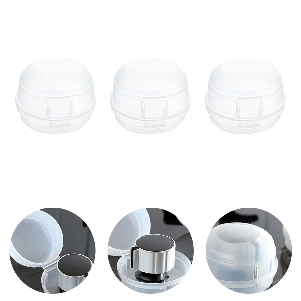 7Pcs Stove Knob Covers Gas Protector Safety Case Heat Resistant Covers for Kitchen Stove Control Knobs Safety Case