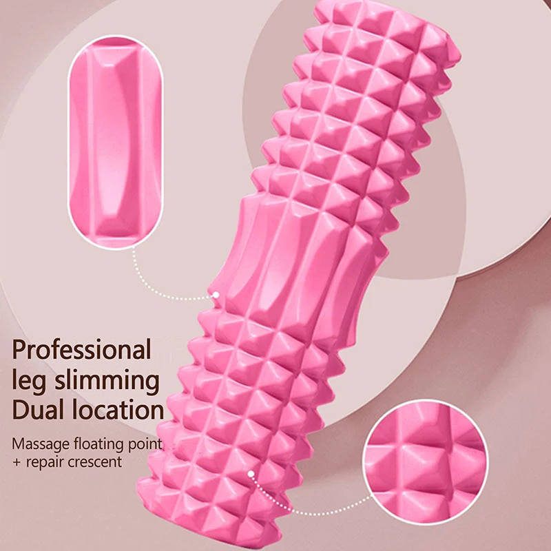 33CM Yoga Column Foam Axis Massage Roller Muscle Back Massagethe Grid Training Gym Myofascial Release For Roll