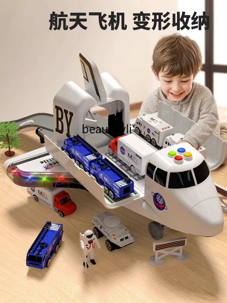 Children's Day educational toys boys and babies give 1-3 year old large deformation plane car birthday gift