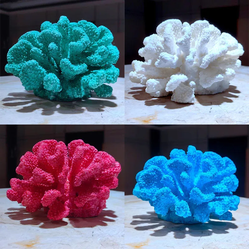 

Simulated Coral Resin Sculpture Crafts Ornaments Creative Simplicity Coral Ocean Theme Decoration Study Living Room Home Decor