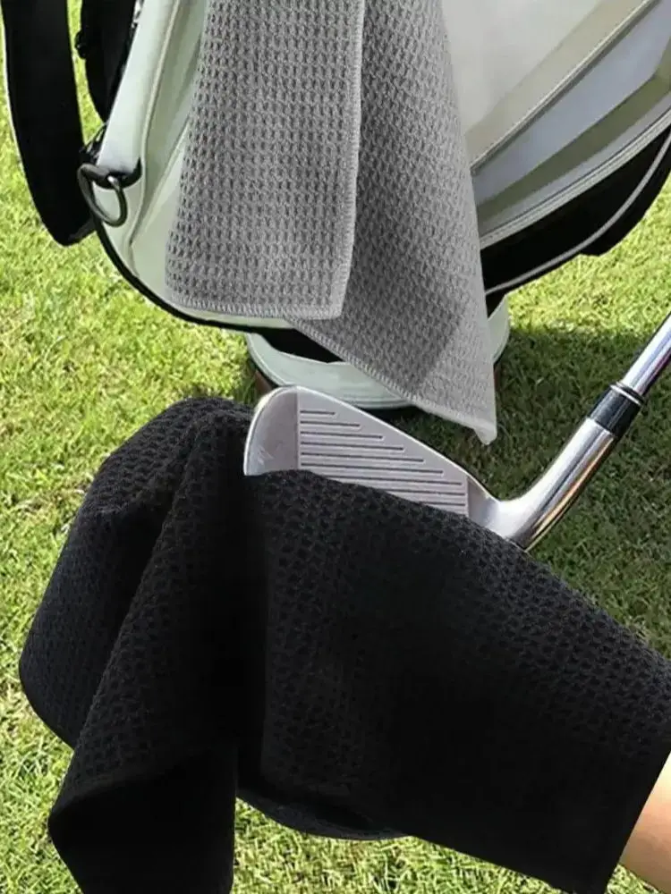 Wielokolorowe ręczniki golfowe (dostępne transgranicznie) - Ręczniki golfowe z włókna ultra-cienkiego o strukturze waflowej i ananasowej — zdjęcie 2