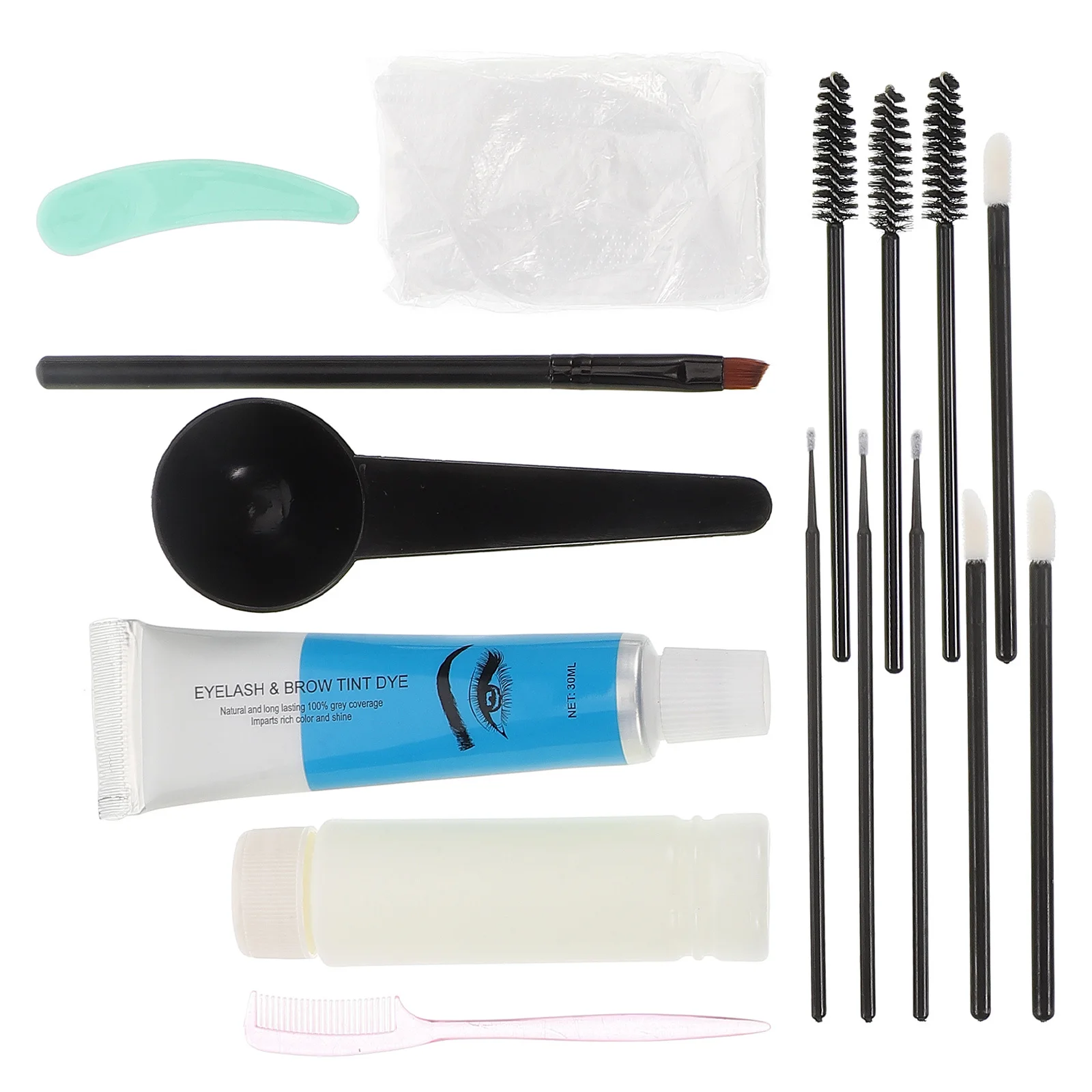 

1 set 1 Set Tint Dark Brown Long Lasting Brow Gel Diy Eyebrow Dyeing Kit Natural Defined Brows Makeup Tools Eyebrow Color Kit