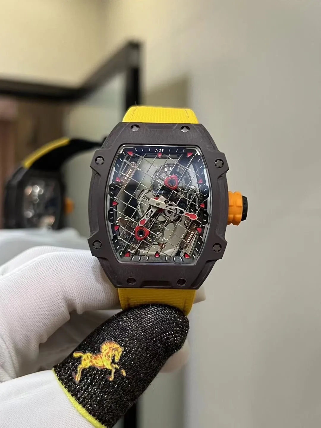 نسخة Moddifed ريتشارد ميل rm27-04 rm2704 rafael titacarb Nada l توربيون مضرب تنس أوتوماتيكي ساعات رجالي