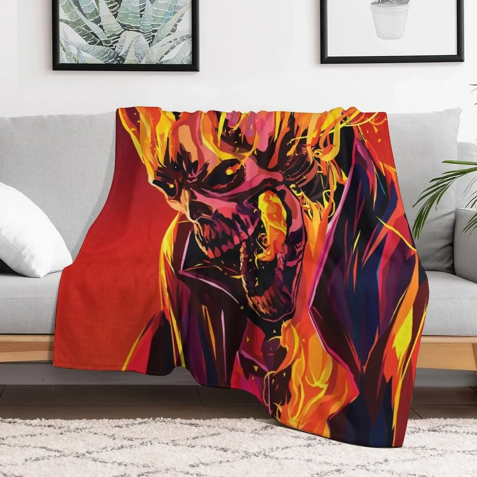 

Ghost Rider Throw Blanket Flannels Cute Plaid Blankets Softest Sofas Blankets