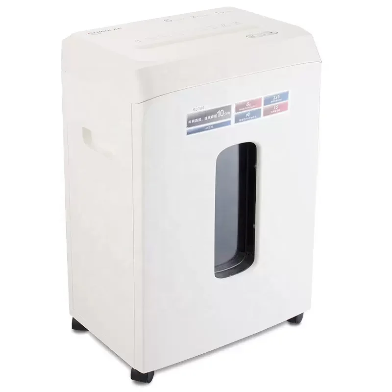 10 sheets  2*1mm 5 grade office paper shredder machine