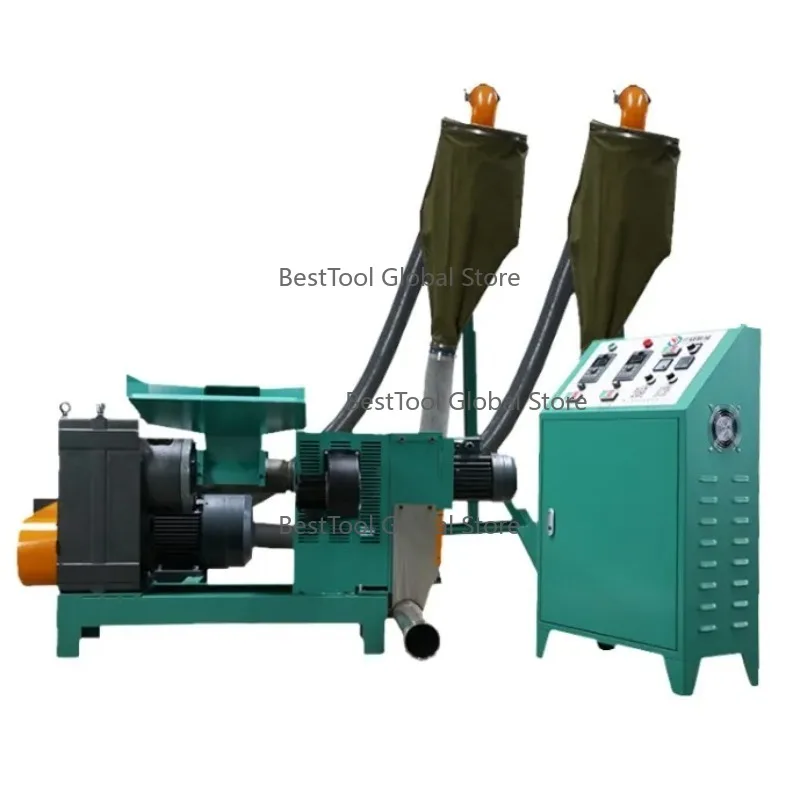 Small HD-PE/P-VC/PE Plastic Pelletizer Equipment Air-Coo-led Recycling Pell-etizer Machine Mini F-ilm Granulator