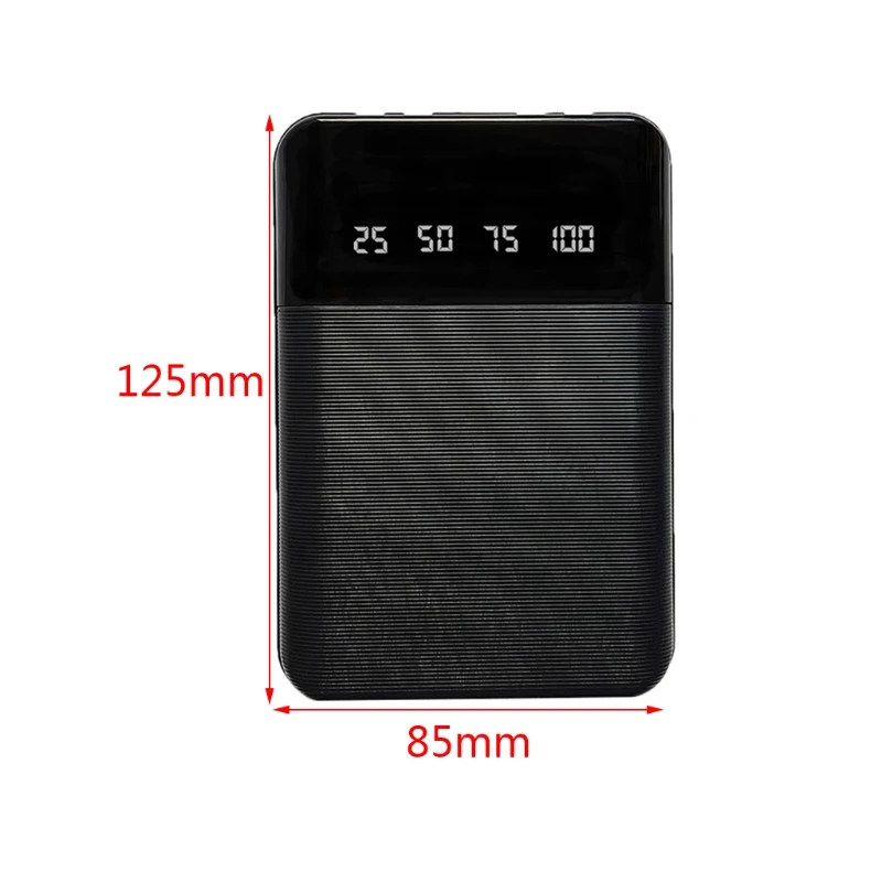 Daya 4x18650/18700/20700/21700 untuk Casing Penyimpanan Daya Baterai Eksternal