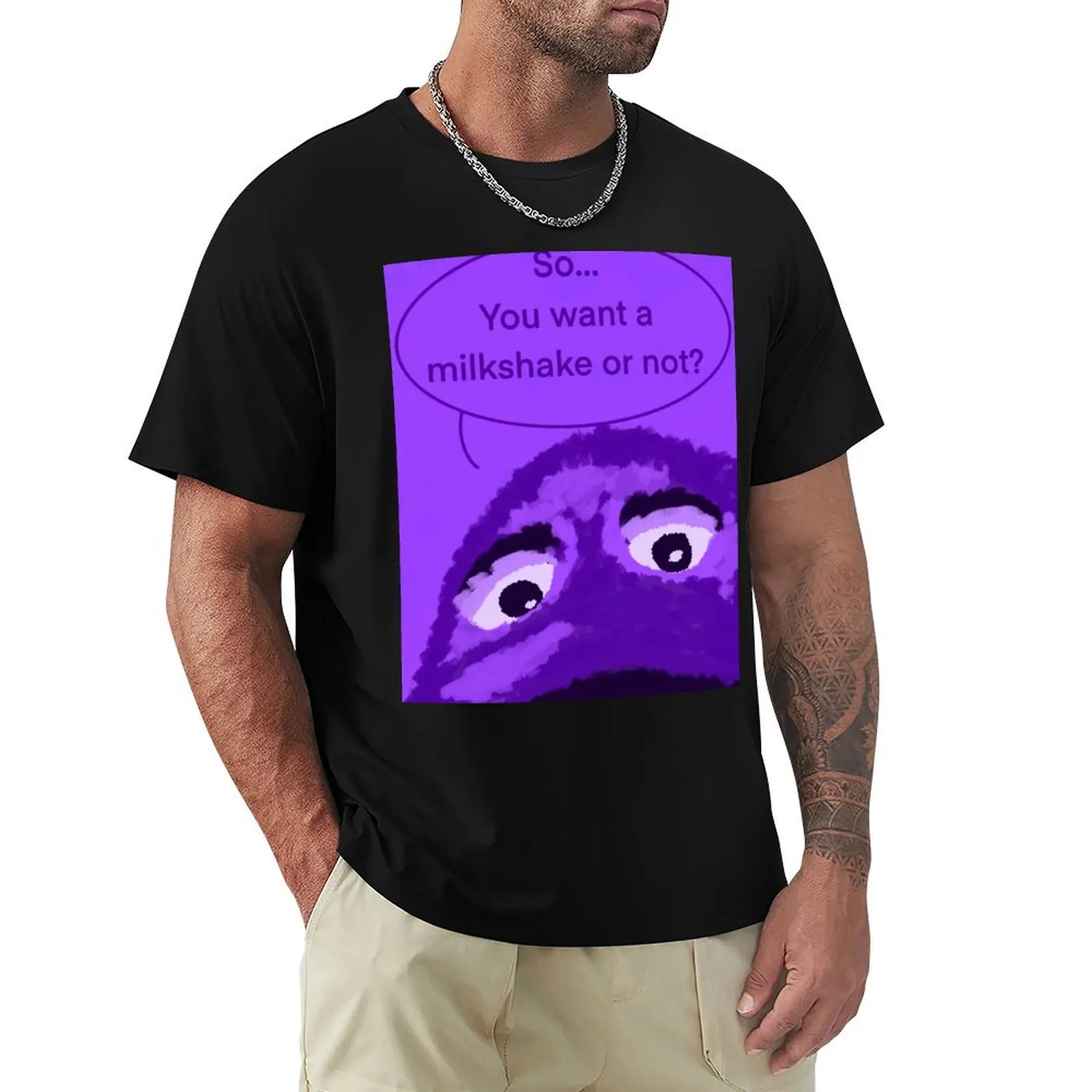 Order Up - Grimace T-Shirt Urban Style Casual Short Sleeve Top