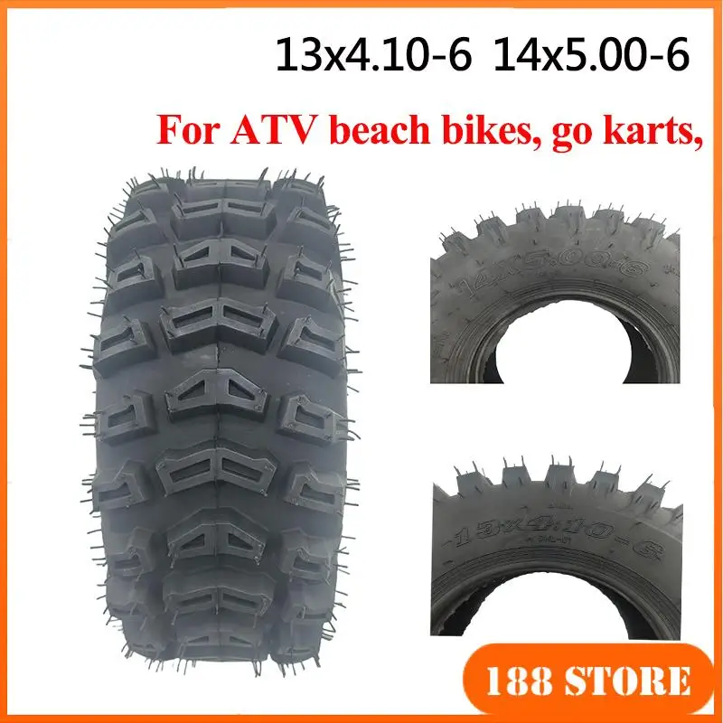 

13x4.10-6 Tyre Outer Tire Inner Tube 14x5.00-6 4PR For 47cc 49cc Snow Motorcycle Snowplow Tool Cart ATV Go Kart Mini Quad Bike