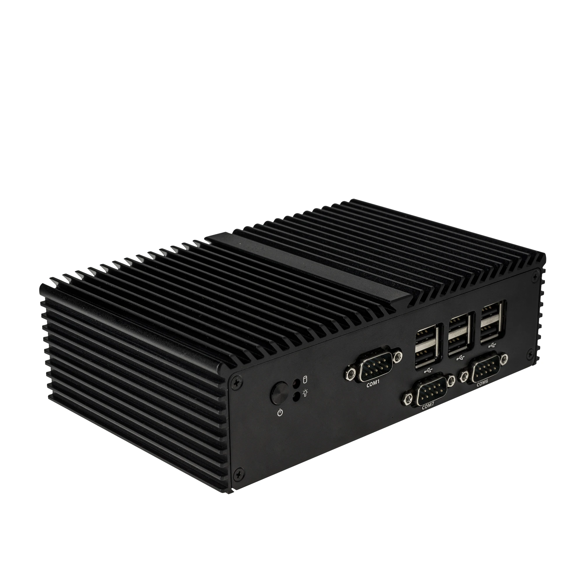 Qotom Q190X Mini Computer Hardware Bay trail j1900 Dual Lan OEM Mini PC with Serial Parallel Port