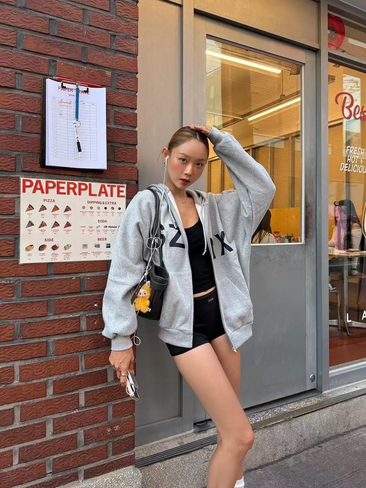 

Kanye anghai SZNX Printed Sweatirt American Sle Loose Casual Zipper Hoodie Comfortable Warmth Long Sve ex Hoodie