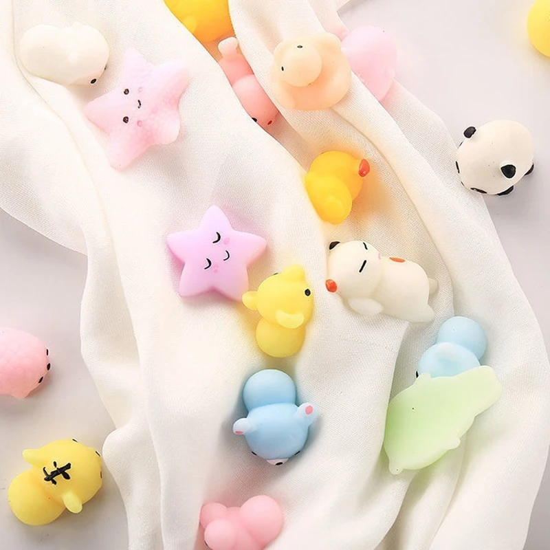 18 Pcs Mini Release Stress Animal Pinch Music Children Simulation Relaxing Mood Squeezing Reduce Pressure Toy Birthday Gift