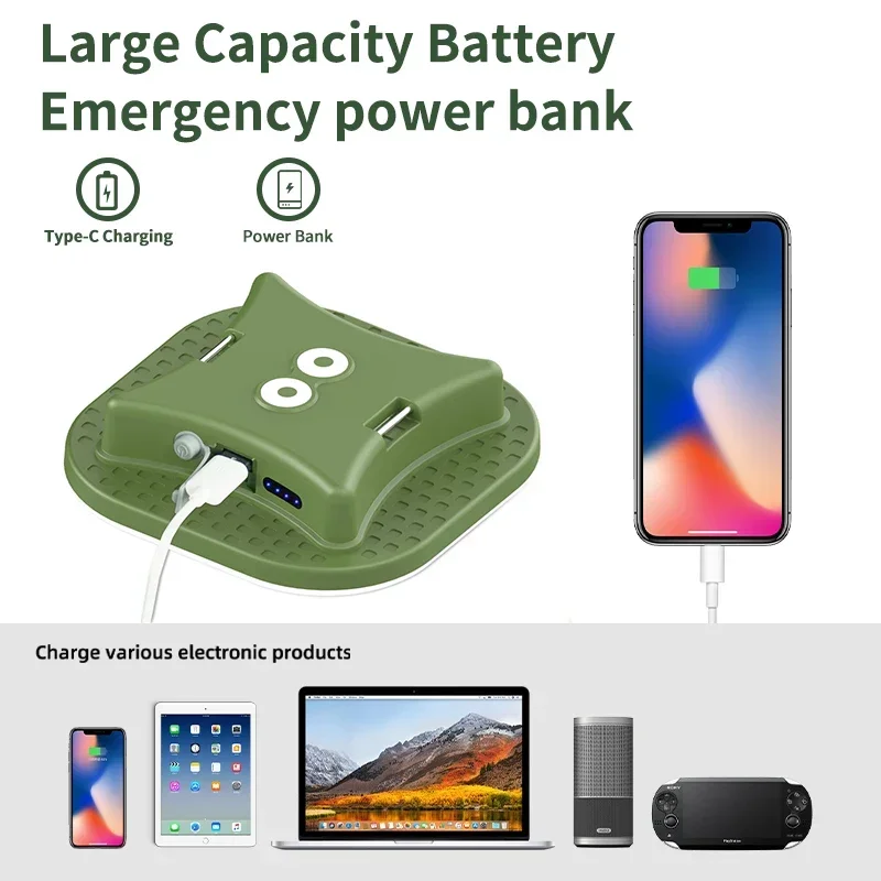 MOSLIGHTING Camping Lantern 80W Portable Outdoor Camp Light with Magnet Emergency Light Hanging Tent Bulb Powerful Working Lamp