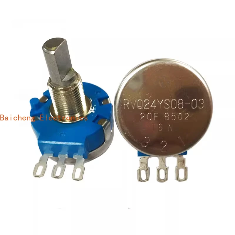 Potenciômetro para scooter elétrica, 2 peças RVQ24YS08-03 20f eixo b502 ângulo efetivo 45 °