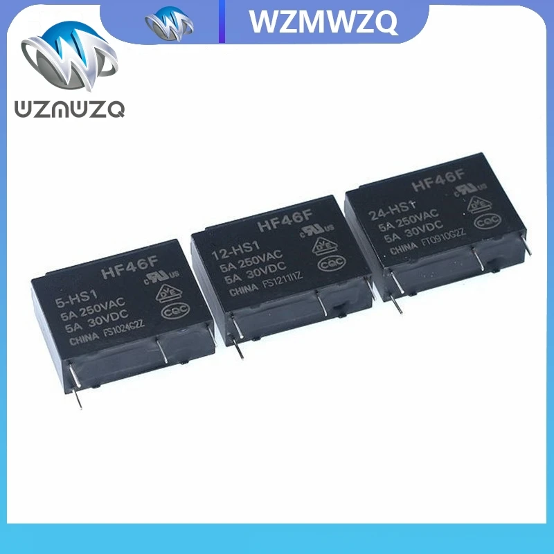 10PCS 5A 4Pin HF46F… - image