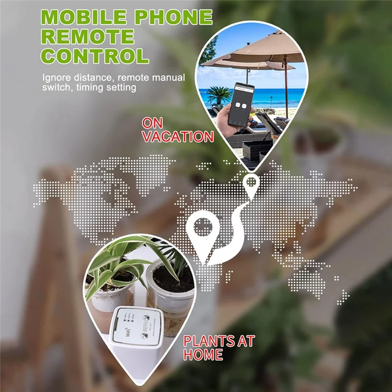 

A04G-WIFI Hydroponic Equipment Intelligent Watering Device Double Pump- Automatic Timed Drip Irrigation System For Potted Plants