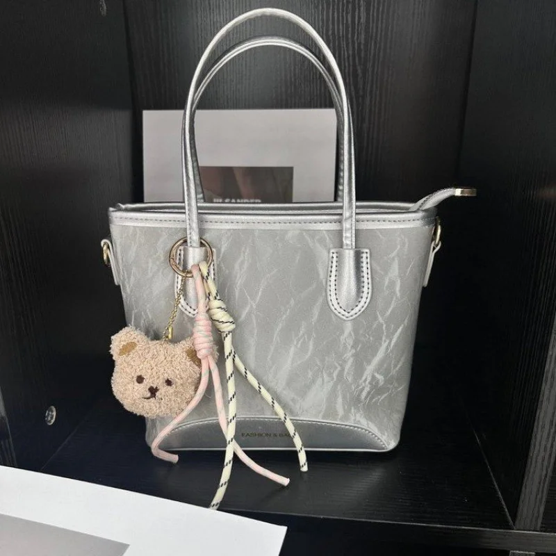 

Винтажная сумка-тоут с плетеной ручкой для женщин, дизайнерская роскошная соломенная сумка в стиле ретро, летний стиль с кожаными акцентами