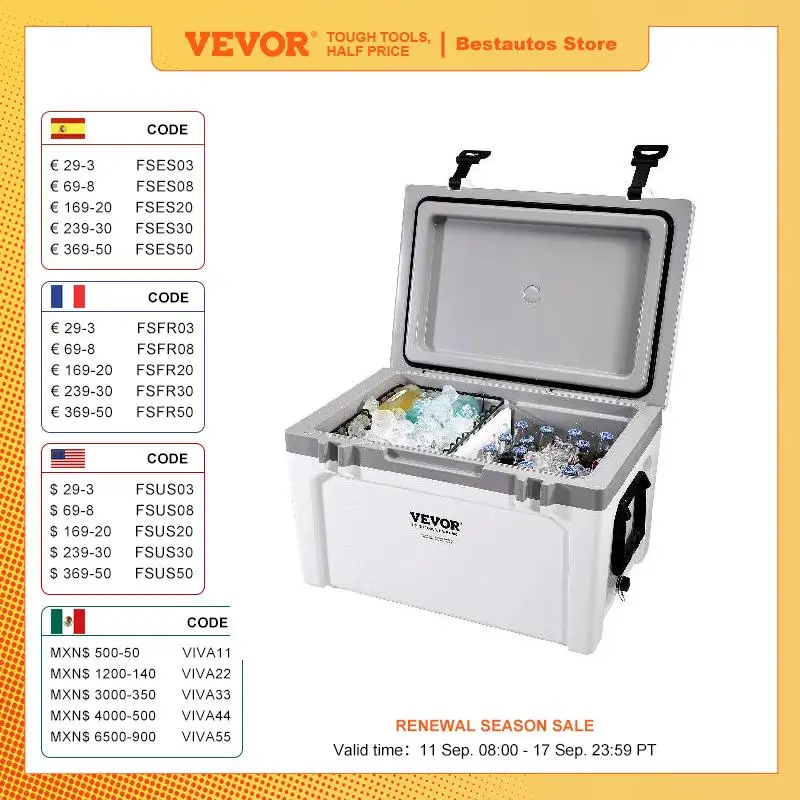 VEVOR-enfriador duro portátil, 