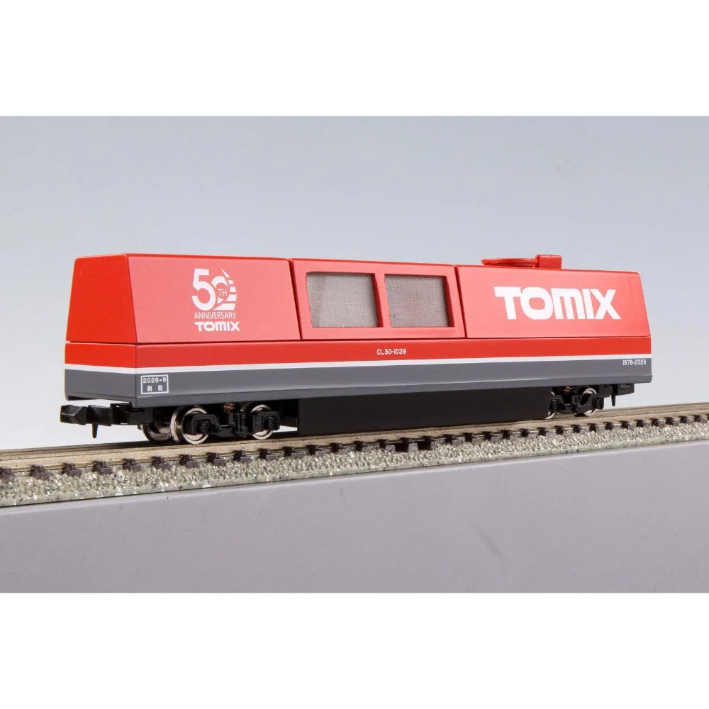 TOMIX N Scale 1/160 Model Train Item 6490 Multi Rail Cleaning Car TOMIX 50th Anniversary Livery Non-Powered Railway Collectible