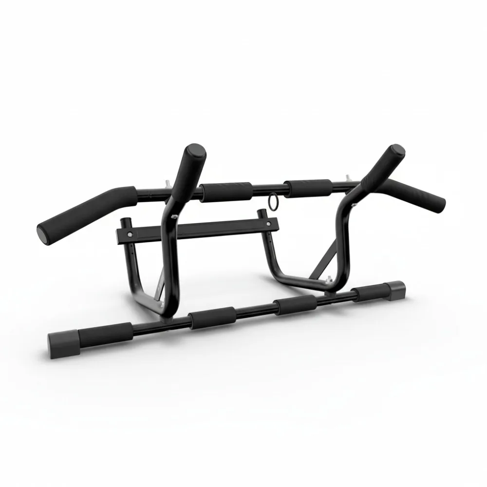 قضيب سحب للمدخل قابل للتعديل - سعة 250 رطلاً، بدون تركيب لولبي، تدريب قوة متعدد القبضات لصالة الألعاب الرياضية المنزلية #1