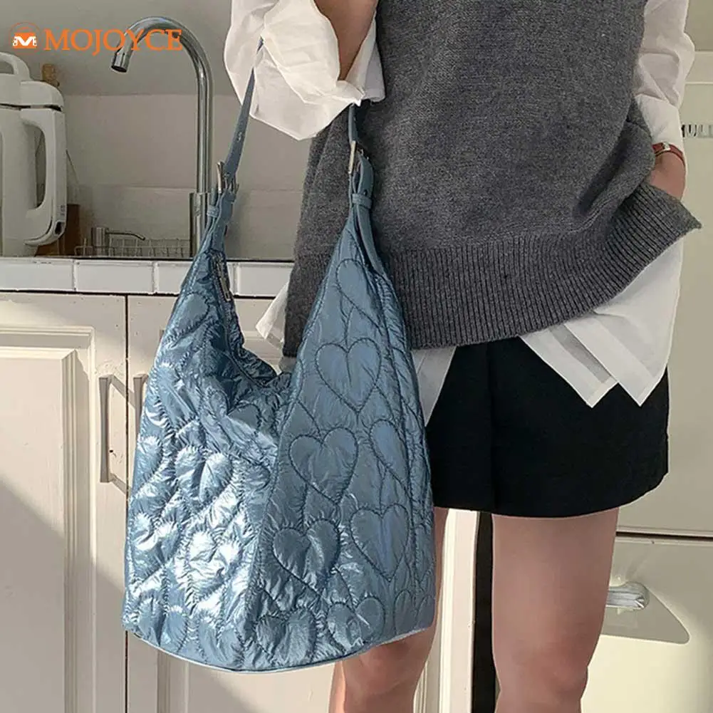 Women Handbag Shoulder Bag Waterproof Large Capacity Quilted Lattice Shoulder Bags Shopping Bag Lightweight Leather Shoulder Bag