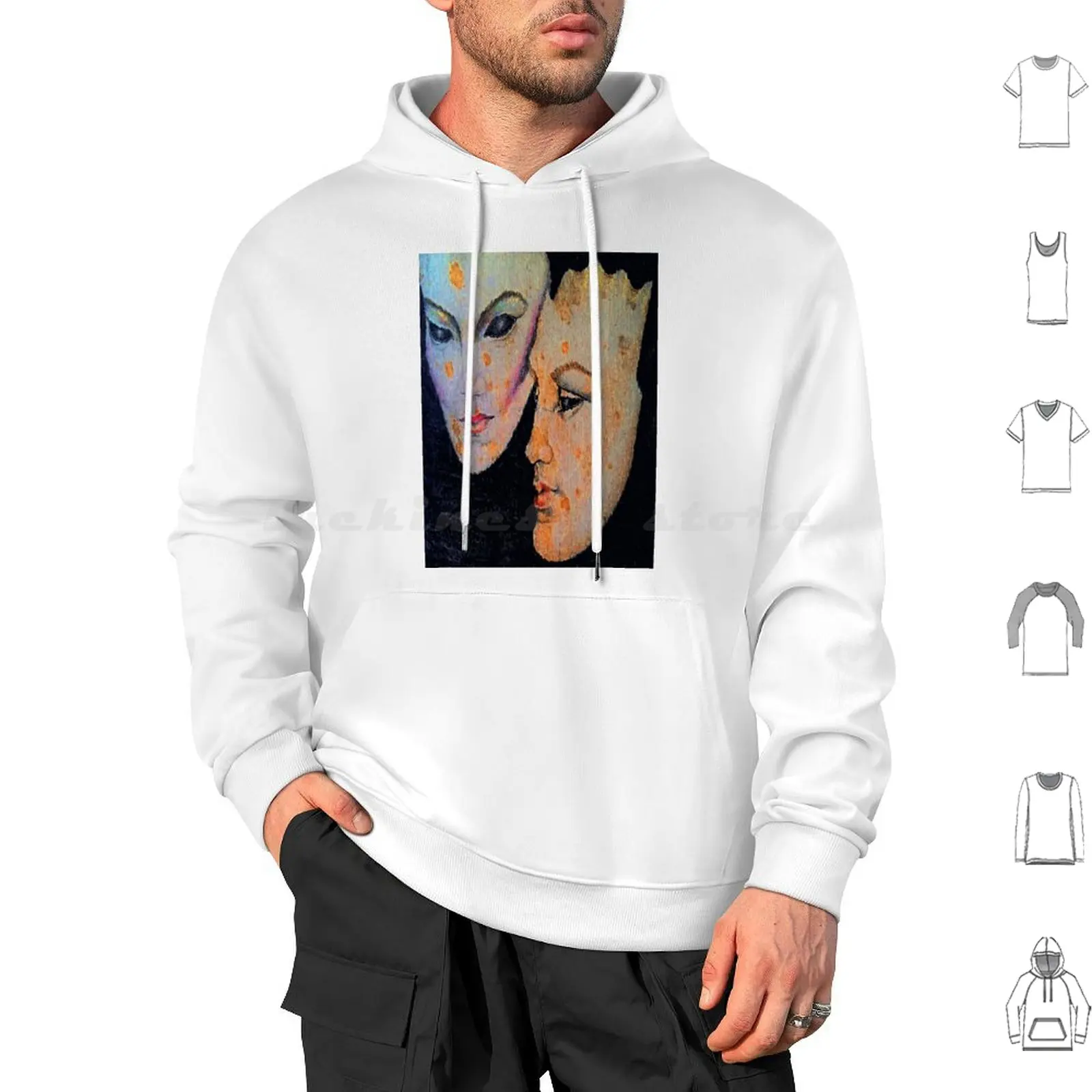 The Lovers Hoodie cotton Long Sleeve The Lovers Pencil