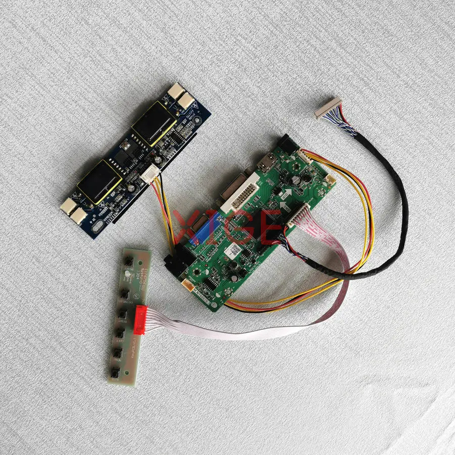 

Плата контроллера ЖК-матрицы для HT15X13 HT15X15 TM150XG T150XG01 VGA+DVI+HDMI 1024x768 1024*768 LVDS 20-контактный 4-CCFL комплект DIY