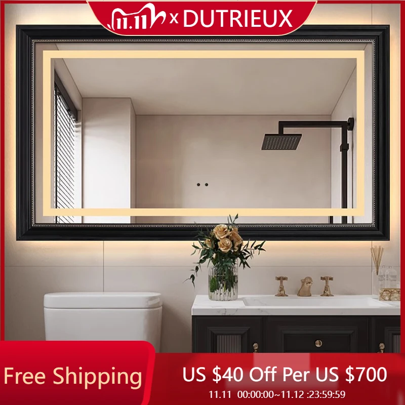

Wall Decoration Mirror Modern Items Art Vanity Shower Girls Aesthetic Bathroom Mirror Light Espelhos Lounge Suite Furniture
